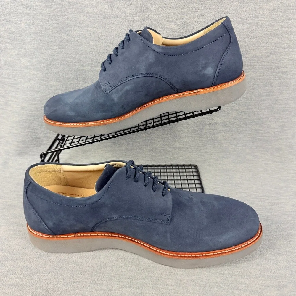 Samuel Hubbard Special Edition Oxfords Mens 10 MNavy Blue Leather Shoes